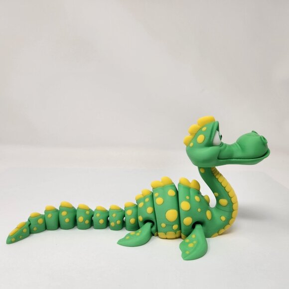 Loch Ness Monster 3D Printed Articulated Flexi Factory Figure 9"x4" (h) - Picture 3 of 6